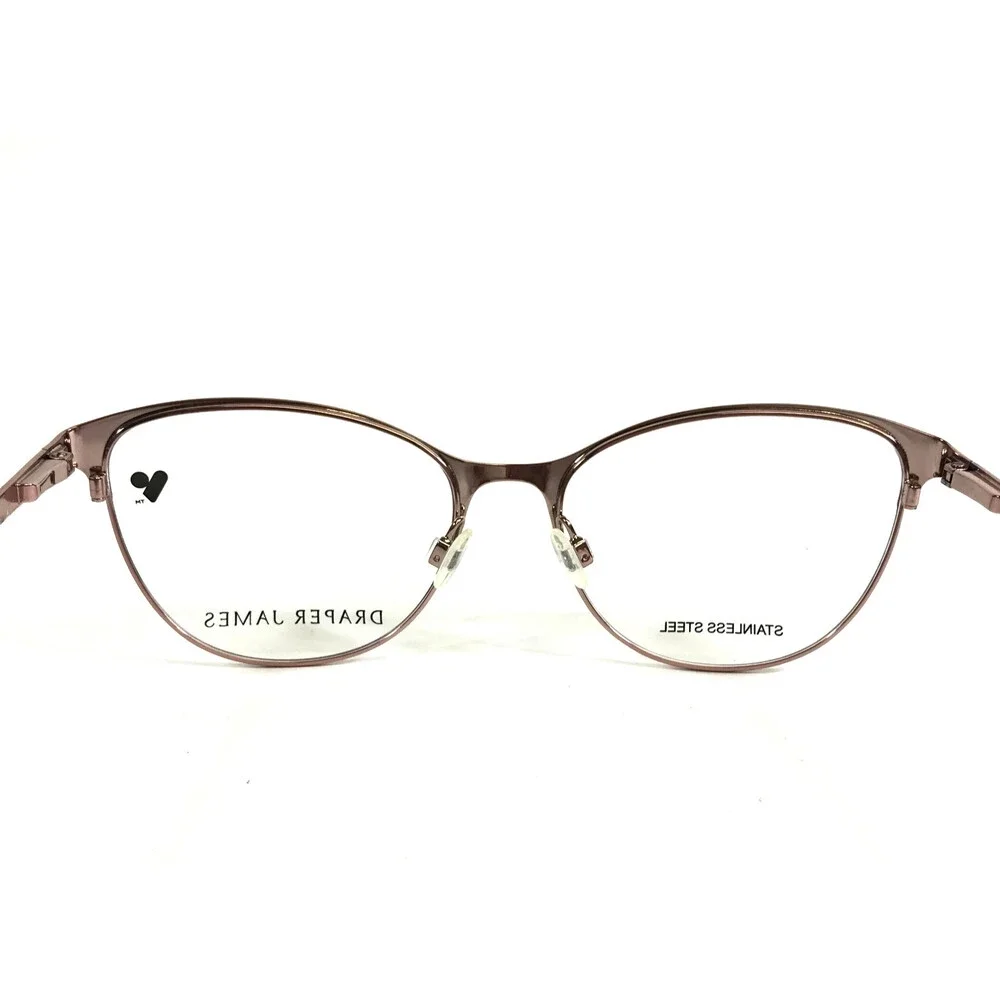 Draper James Eyeglasses Frames DJ5040 604 MERLOT Red Gold Cat Eye 54-17-140